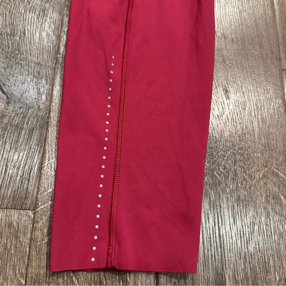 Lululemon Fast Free Tight II Leggings 6 Star Ruby Reflective Nulux 25" Pockets - Picture 8 of 15